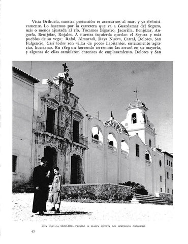 LAMINA 6075: Portada Neoclasica del Seminario Oriolense