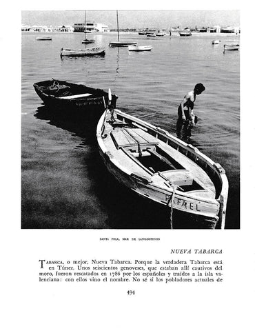 LAMINA 6077: Santa Pola mar de langostinos