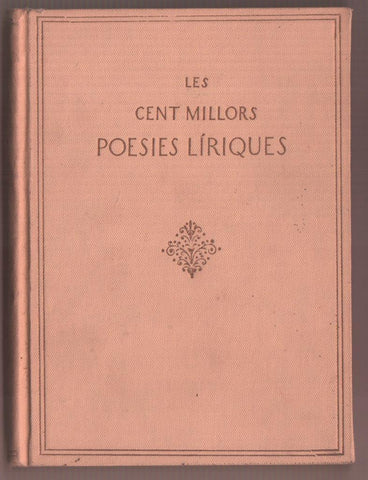 Les cent millors poesies liriques de la llengua catalana