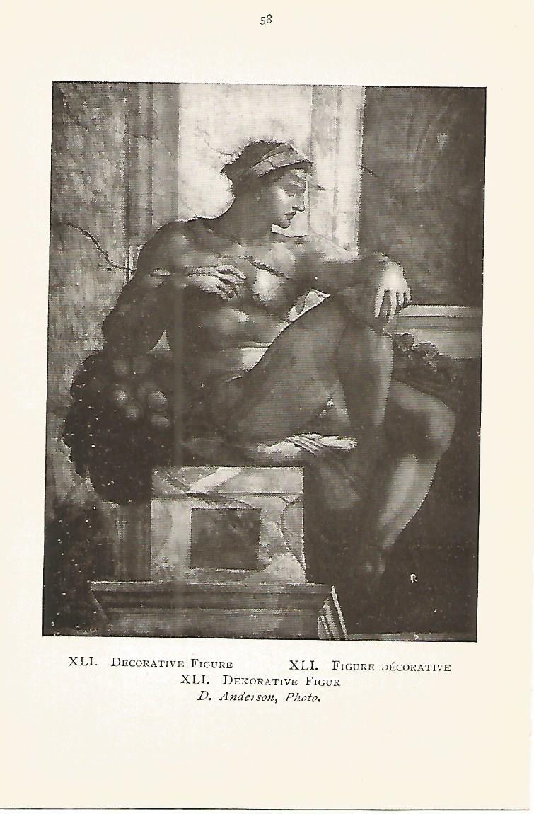 Lamina 954: MIGUEL ANGEL. Figura decorativa