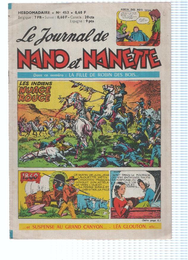 LE JOURNAL DE NANO ET NANETTE, Numero 453: La Fille de Robin des Bois (Chateaudun 1965)