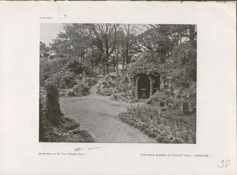 Jardines ingleses lamina 30: The Rock Garden at Chevet Park, Yorkshire