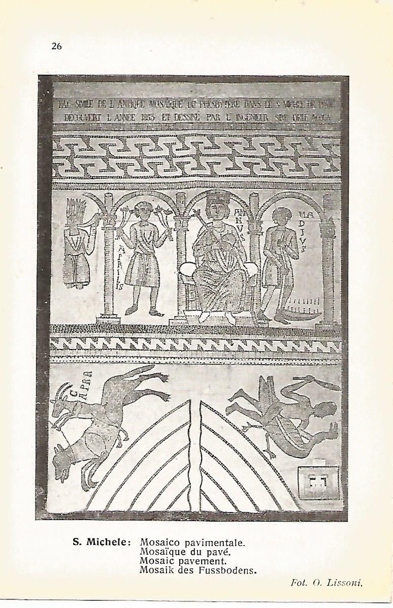 Lamina 656: PAVIA. Iglesia de San Miguel. Mosaico
