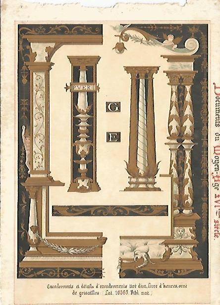 LAMINA 2138: Documents du Moyen Age XVI siecle