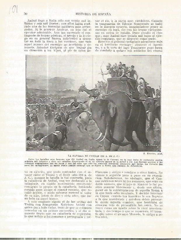 LAMINA 4614: Batalla de Cannas (año 216 a.C.)