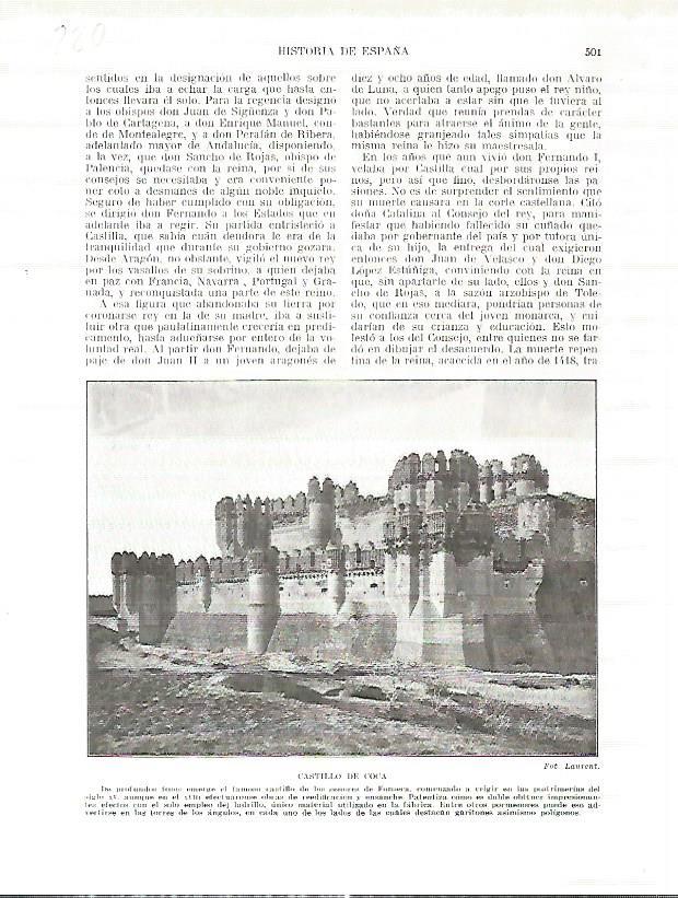 LAMINA 4793: Castillo de Coca