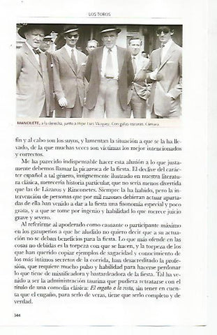 LAMINA COSSIO 50383: Manolete Pepe Luis Vazquez y Camara