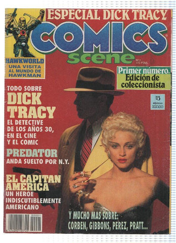 Comics Scene numero 01: Dick Tracy,Capitan America,Corben, Hawkworld (Ediciones Zinco)