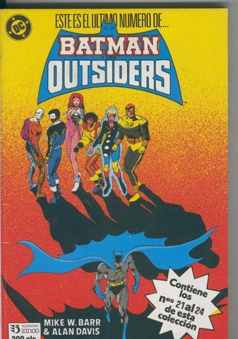 Batman y los Outsiders retapado numeros 21 al 24