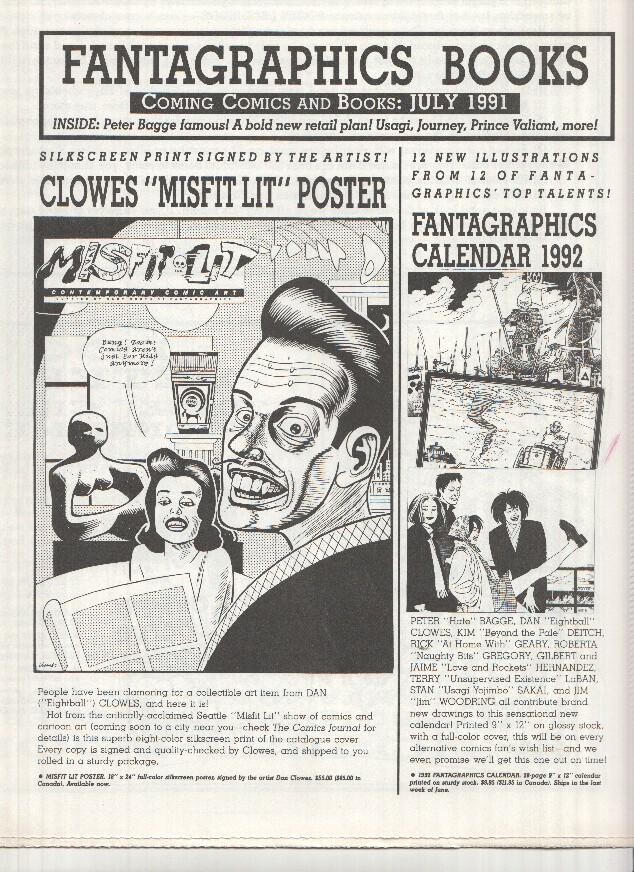 FANTAGRAPHICS BOOKS, Coming Comics: July 1991 (Next Releases Magazine)