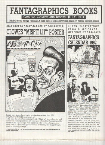 FANTAGRAPHICS BOOKS, Coming Comics: July 1991 (Next Releases Magazine)