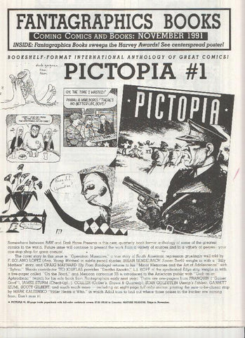 FANTAGRAPHICS BOOKS, Coming Comics: November 1991 (Next Releases Magazine)