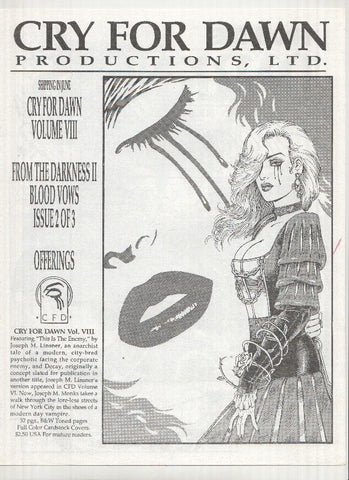 CRY FOR DAWN Productions Ltd.: June 1992 (Previewing Releases Magazine 1992)