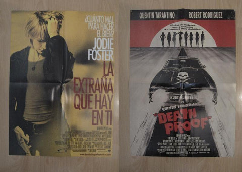 Poster doble cine: Death Proof y La extraña que hay en ti