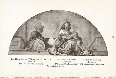 Lamina 753:ANDREA DE SARTO. Madonna del Sacco