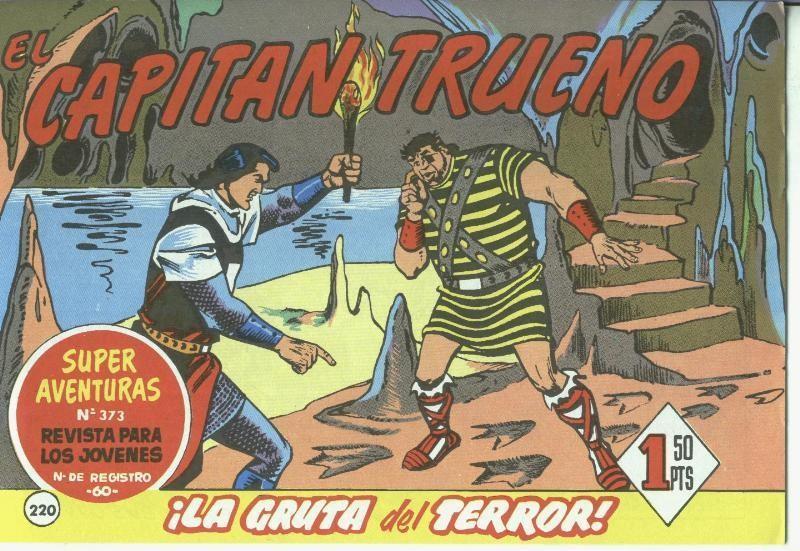 El Capitan trueno facsimil numero 220: La gruta del terror