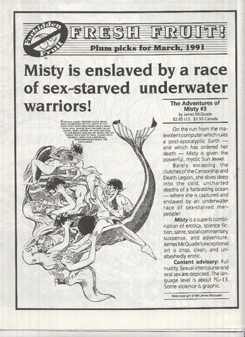 FRESH FRUIT! - March 1991 (New Releases Forbidden Fruit Comics)