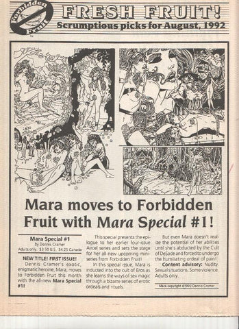 FRESH FRUIT! - August 1992 (New Releases Forbidden Fruit Comics)