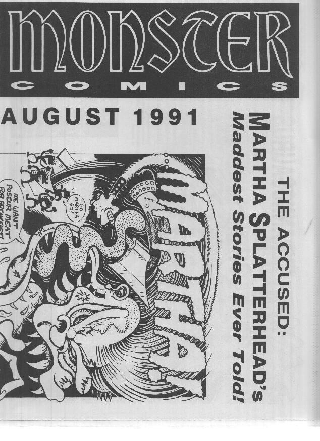 MONSTER COMICS - August 1991 (New Releases of Monster Comics)