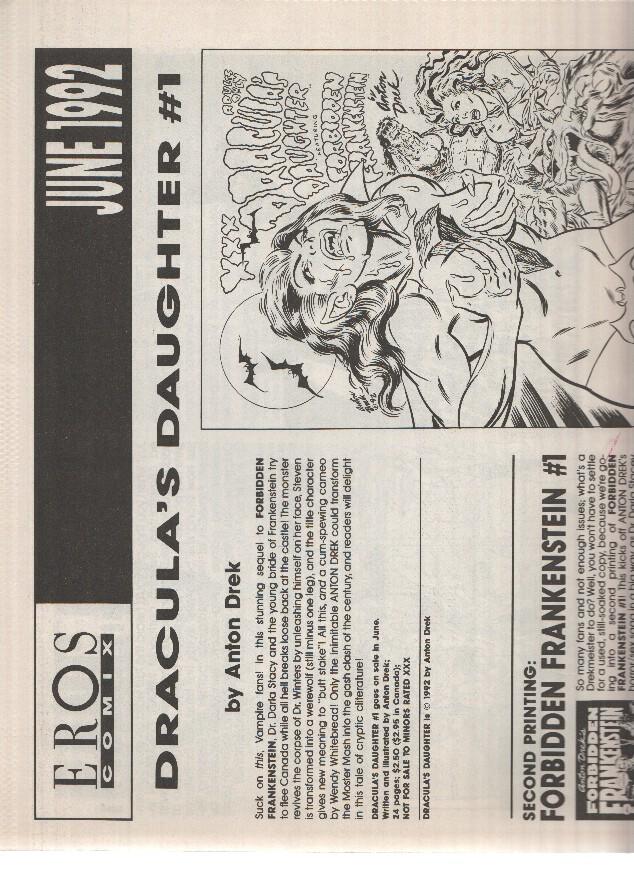 EROS COMIX - June 1992 (New Releases from Eros Comix)