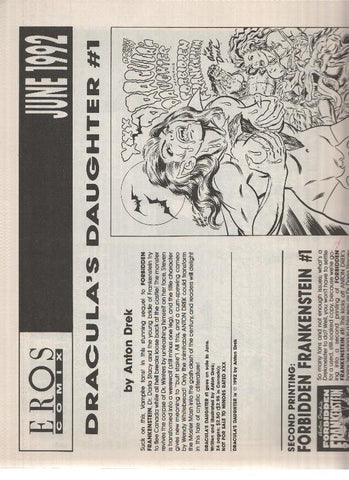 EROS COMIX - June 1992 (New Releases from Eros Comix)