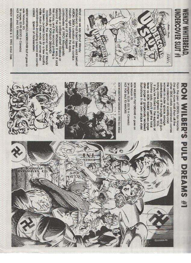EROS COMIX - March 1990 (New Releases from Eros Comix)