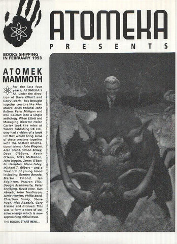 ATOMEKA - February 1993: ATOMEK MAMOOTH (New Releases from Atomeka Comics