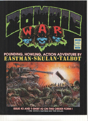 Folleto Publicitario: ZOMBIE WAR Numero 02 (FantaCo Tundra 1992)