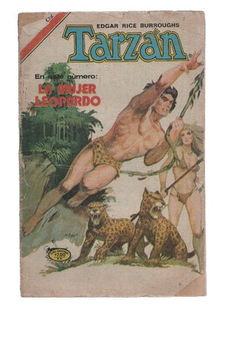 TARZAN - Serie Avestruz, Año VII Numero 3-131: LA MUJER LEOPARDO (NOVARO 1981)
