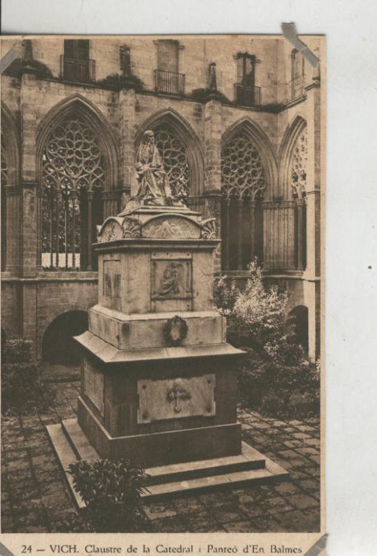 Postal 010190: Vich: claustro de la catedral i panteon de Balmes