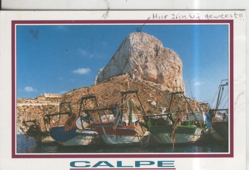 Postal 010402: Barcas y Peñon de Ifach en Calpe en Alicante
