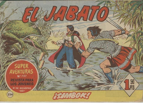 El Jabato original numero 234 (numerado 1 en trasera)