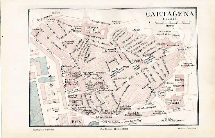 LAMINA ESPASA 4388: Plano de Cartagena