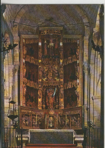 Postal 008817: Altar Mayor de la Colegiata de Santillana del Mar, Santander