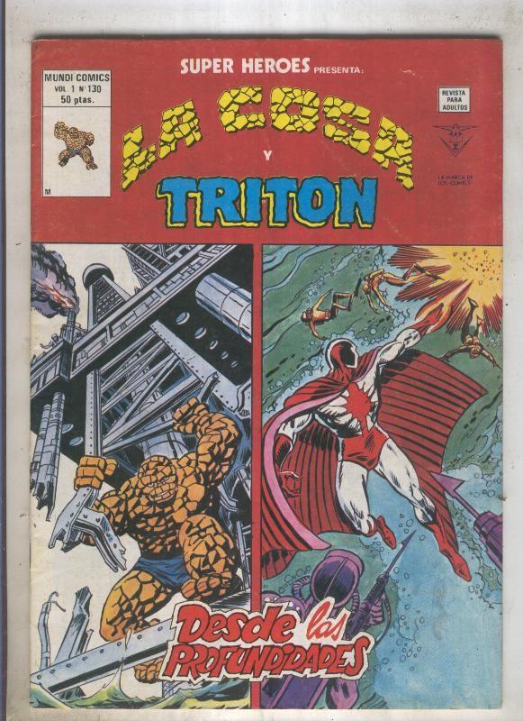 SUPER HEROES numero 130: LA COSA (1 contraportada)