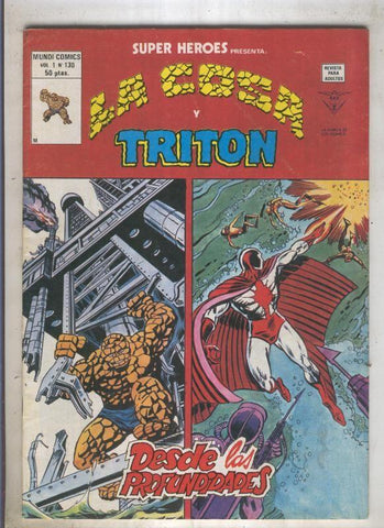 SUPER HEROES numero 130: LA COSA (1 contraportada)