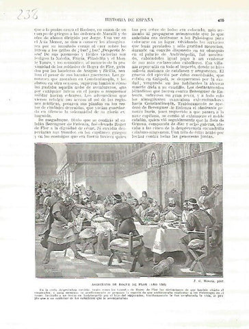 LAMINA 4751: Asesinato de Roger de Flor (año 1305)