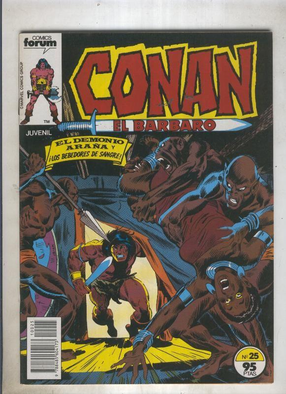 Conan el Barbaro primera edicion numero 025 (numerado 2 en trasera)