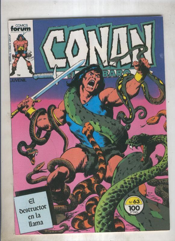 Conan el Barbaro primera edicion numero 063 (numerado 1 en trasera)