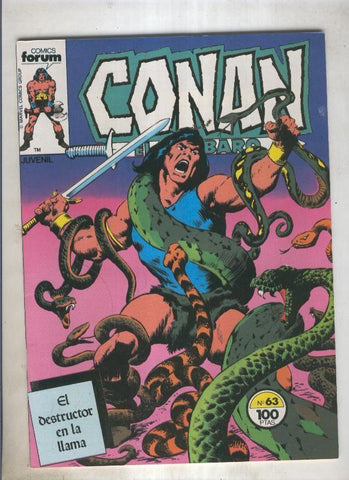 Conan el Barbaro primera edicion numero 063 (numerado 1 en trasera)