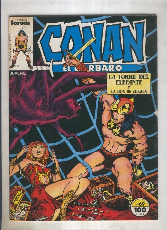 Conan el Barbaro primera edicion numero 069 (numerado 4 en trasera)