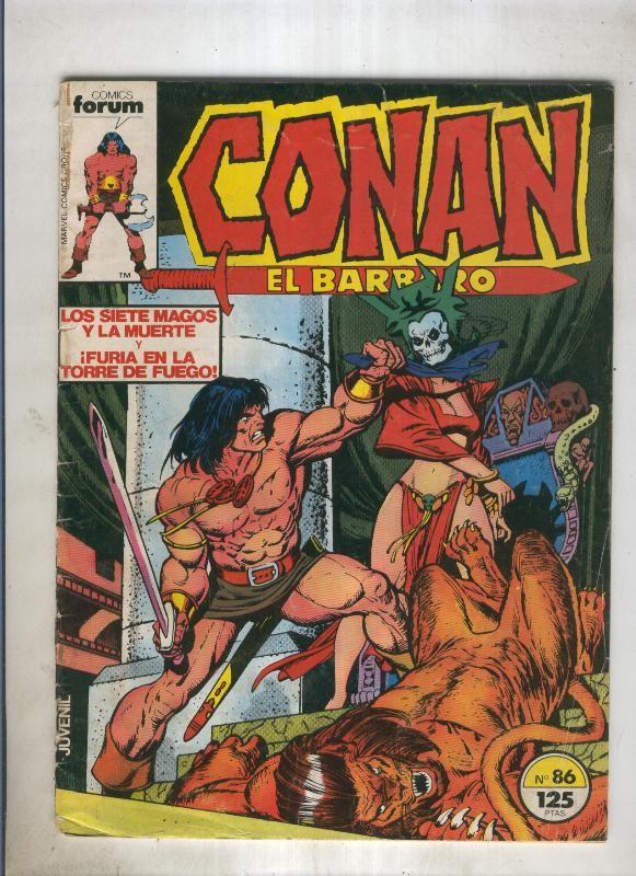 Conan el Barbaro primera edicion numero 086 (numerado 3 en trasera)