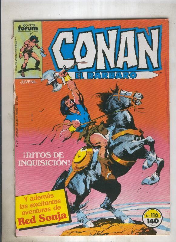 Conan el Barbaro primera edicion numero 116 (numerado 8 en trasera)