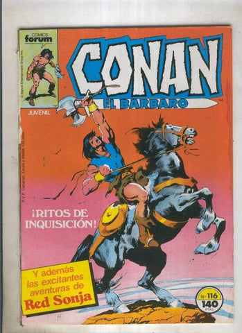 Conan el Barbaro primera edicion numero 116 (numerado 8 en trasera)