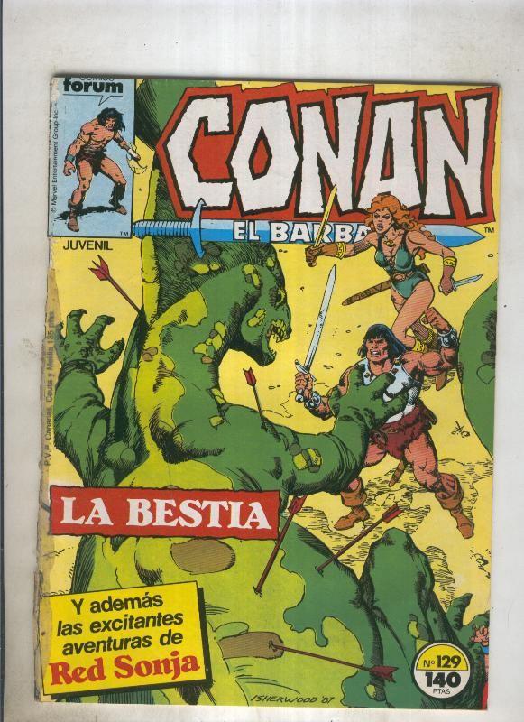 Conan el Barbaro primera edicion numero 129 (numerado 4 en trasera)