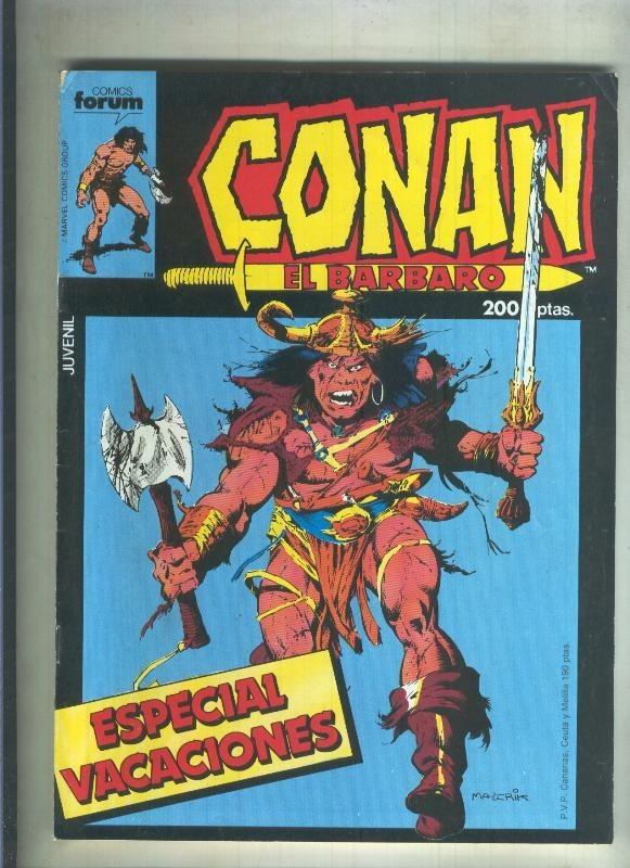 Conan el Barbaro especial vacaciones 1986 (numerado 5 en trasera)
