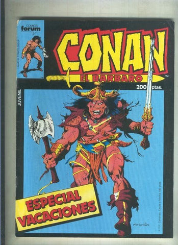 Conan el Barbaro especial vacaciones 1986 (numerado 5 en trasera)