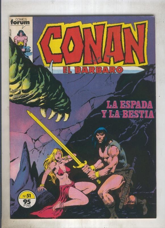 Conan el Barbaro primera edicion numero 051 (numerado 2 en trasera)