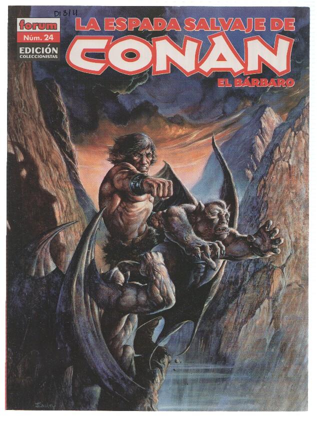 LA ESPADA SALVAJE DE CONAN EL BARBARO, 3a Edicion, Numero 24: Los Habitantes de las Cavernas