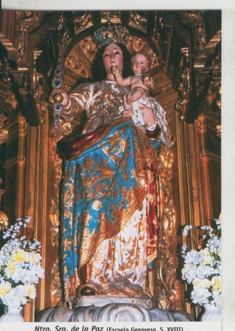 Postal 009748: Virgen Ntra Sra de la Paz, iglesia de San Francisco en Cadiz